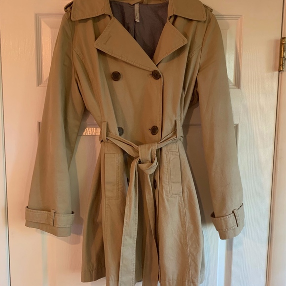 Old Navy Jackets & Blazers - Old Navy Double-Breasted Trench Coat Khaki szL